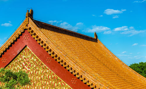 Low angle view of building against sky