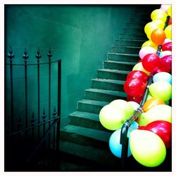 Multi colored balloons
