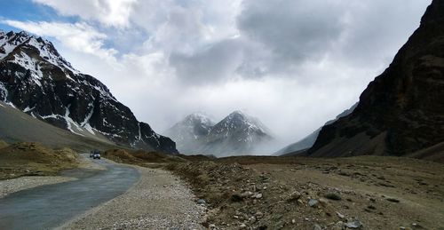 View of mountains against sky