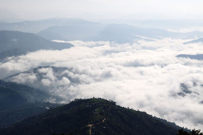 Aerial view of mountains