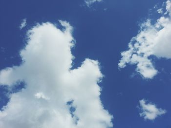 Low angle view of clouds in sky