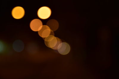Defocused image of illuminated lights