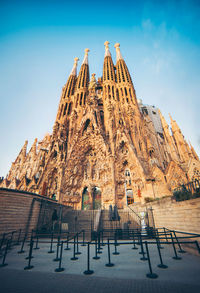 Low angle view of historical church against sky