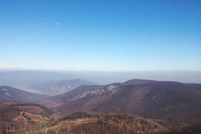 Scenic view of landscape against clear sky