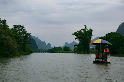 Scenic view of river against sky