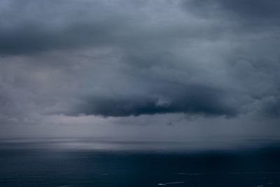 Storm clouds over sea