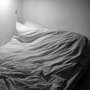 Scenic view of bed at home