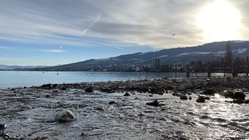 Scenic view of sea against sky