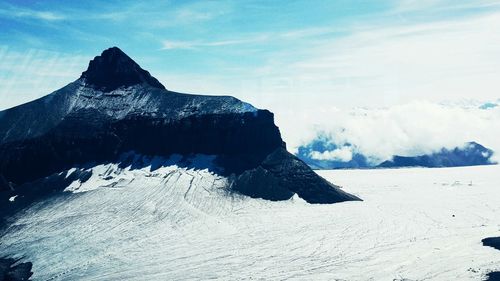 Scenic view of mountain range