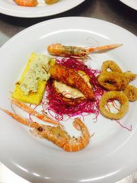 Close-up of food served in plate