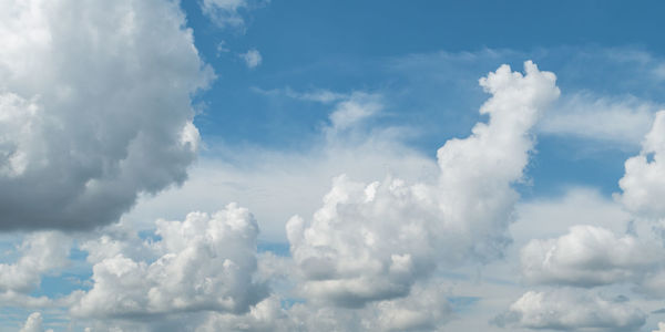 Low angle view of clouds in sky