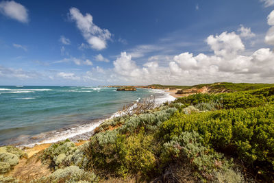 Scenic view of sea against sky