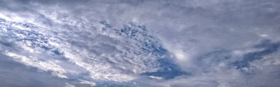 Low angle view of clouds in sky