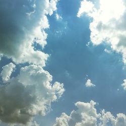 Low angle view of clouds in sky