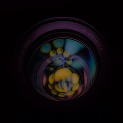 Close-up of black background over black background