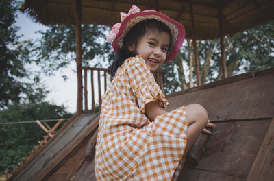 Portrait of smiling girl