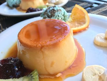 Close-up of dessert in plate