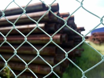 Full frame shot of chainlink fence