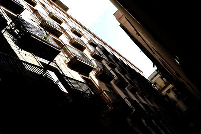 Low angle view of buildings against sky