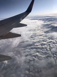 Aerial view of cloudscape