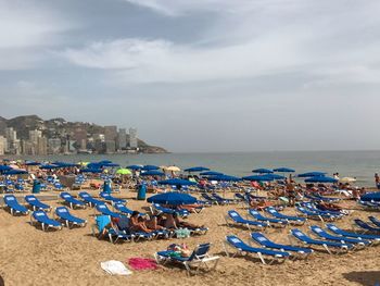 Panoramic view of beach against sky