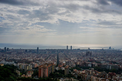 Cloudy barcelona