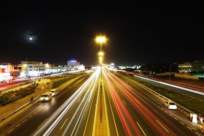 City street at night