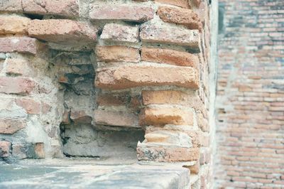 Stone wall of old building