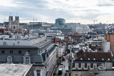 Brussels, belgium, 17 march 2023. cathedral of sts michael and gudule, brussels 
