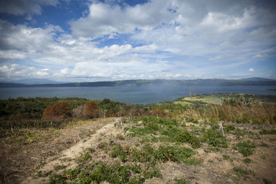 Scenic view of sea against sky