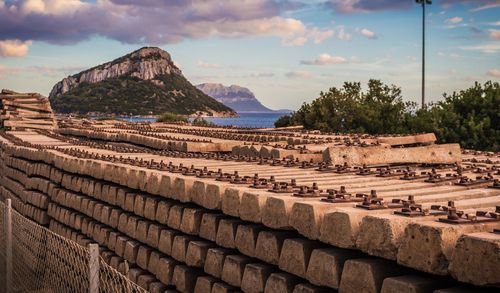 Panoramic view of castle against sky