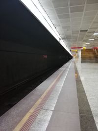 View of railroad station platform