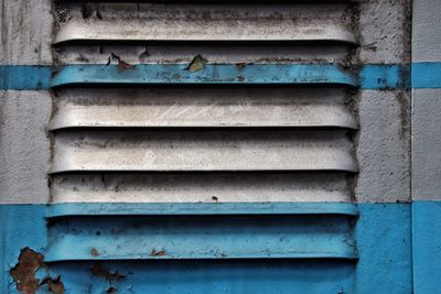 Full frame shot of weathered ventilation grille