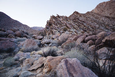 Tranquil view of dramatic landscape