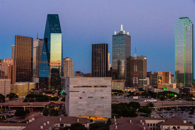 Modern buildings in city