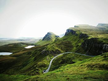 Scenic view of landscape against clear sky