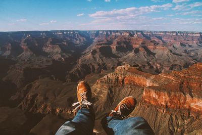 Low section of man at grand canyon national park