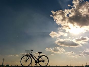 Bicycle against sky