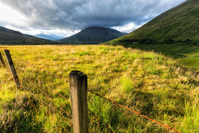 Scenic view of landscape against sky