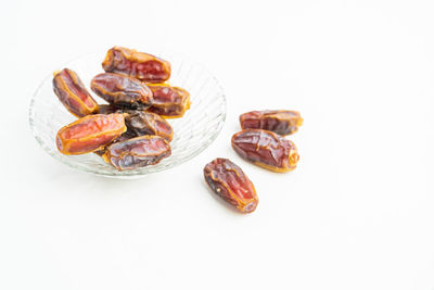 High angle view of food in plate