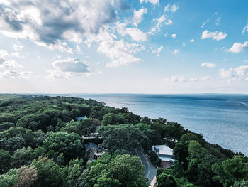 Scenic view of sea against sky