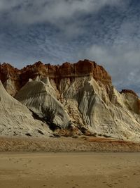 Scenic view of desert against sky