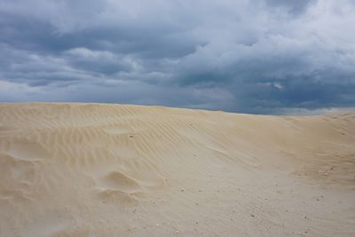 Scenic view of desert against sky