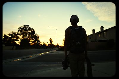 Road at sunset