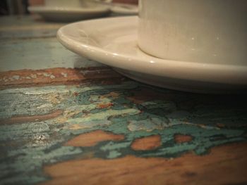 Close-up of coffee on table