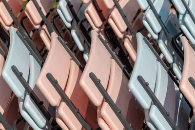 High angle view of computer keyboard