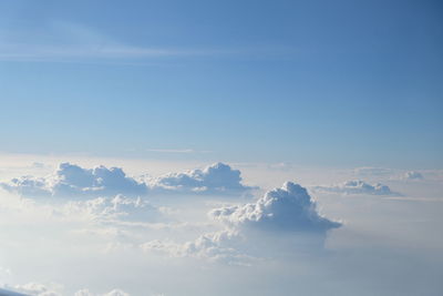 Scenic view of cloudscape against blue sky