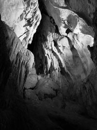 Rock formations in cave