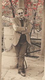 Portrait of young man standing outdoors