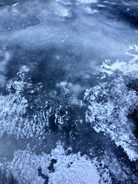 Full frame shot of snow covered landscape